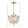 thumbnail image 2 of Crystorama Rylee 4 Light Antique Gold Chandelier - 16.5'' W x 17'' H, 2 of 9