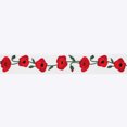 thumbnail image 1 of UNIQUE CREATIV, Ribbon, Printed Satin, Poppy, 20mm x 5.4m (0.78" x 18ft), 1 of 4