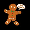 thumbnail image 3 of CafePress - Oh Snap Gingerbread Man Men's Dark Pajamas - Men's Dark Loose Fit Cotton Pajama Set, 3 of 7