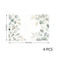 thumbnail image 4 of Joocar Eucalyptus Leaf Pattern Linen Table Mats Set Of 4 For Home Kitchen Table Decor 12x18 inch, 4 of 5
