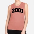 thumbnail image 2 of 2001 College Style Women's Muscle Tank Small Desert Pink, 2 of 5