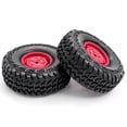 thumbnail image 3 of Car Tires with Wheel Rims Replacement for 110 -4 Axial SCX10 90046 90047 CC10Car, 3 of 6