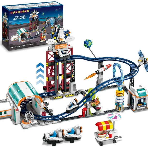 Montaña rusa espacial de Building Toy HOGOKIDS, 926 unidades, de 6 a 12 años