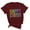 Wine, variant on XMMSWDLA Women Happy Easter T Shirt T-Shirt Letter Printed Shirts Short Sleeve Tops Yoga Tops Woman