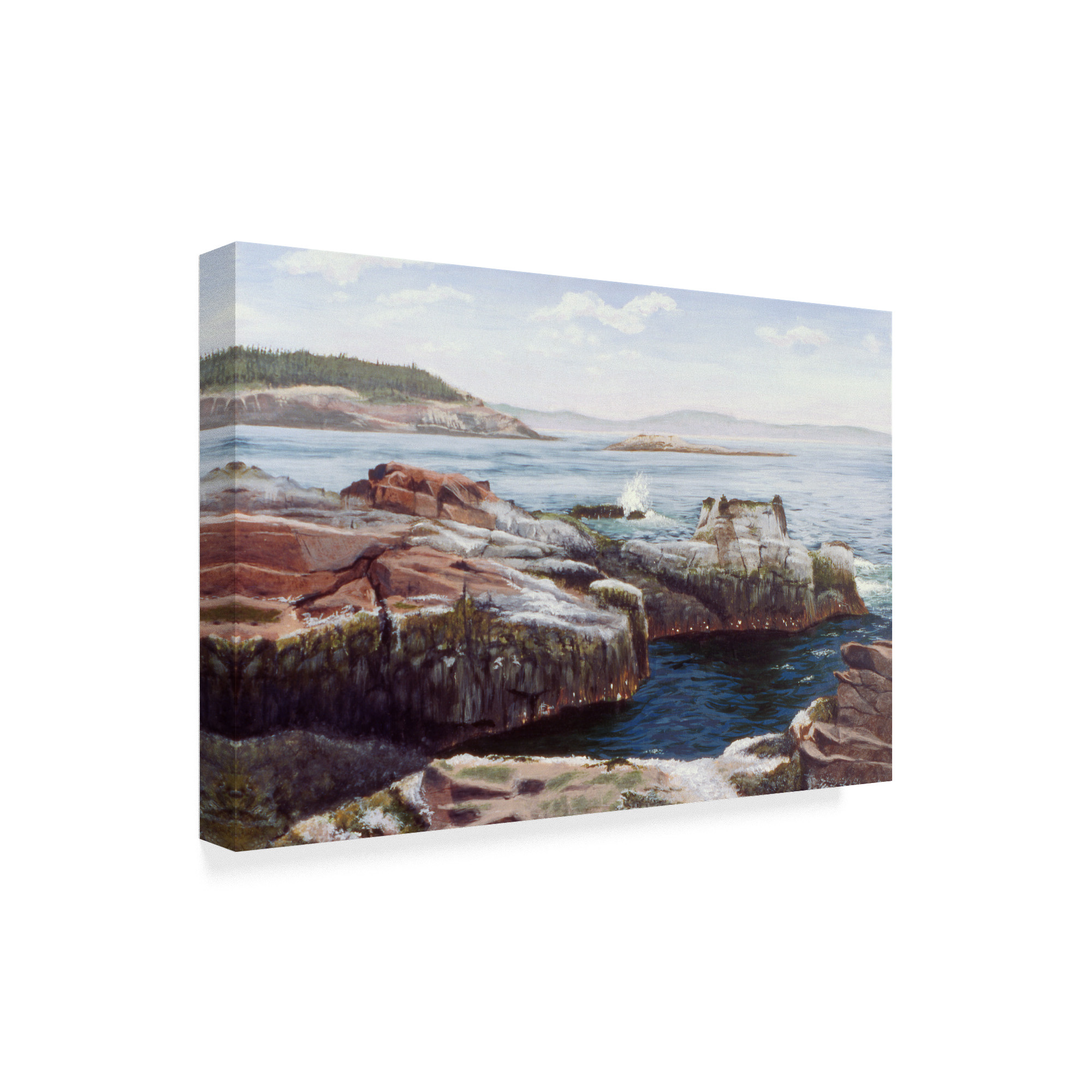 Trademark Fine Art 'Thunder Hole' Canvas Art by Rusty Frentner