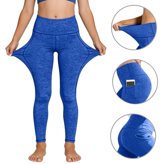 WPPGONE Big Girls Activewear Workout Leggings Teen High Waist Stretchy Athletic Yoga Pants with Side Pockets Slim Fit Sporty Trousers for Running and Gym