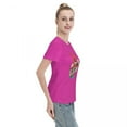 thumbnail image 5 of ALLNOB Women's Boxing Standard Short Sleeve T-Shirt 150g Fuchusia, 5 of 8