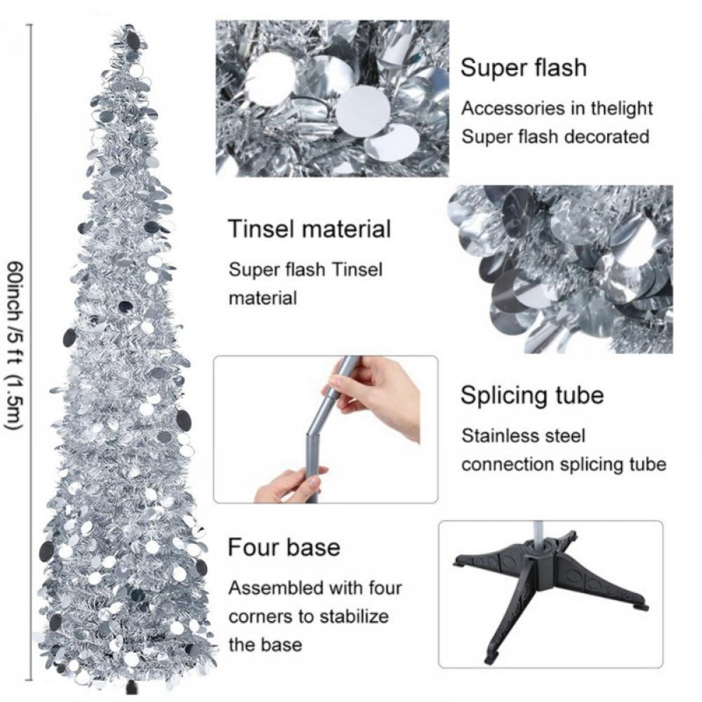 Buy Overfox Clearance! 5ft Spiral Christmas Tree Popup Collapsible