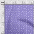 thumbnail image 2 of oneOone Cotton Cambric Violet Fabric Leaves Quilting Supplies Print Sewing Fabric By The Yard 56 Inch Wide, 2 of 5