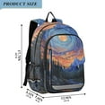 thumbnail image 2 of FORMRS Unisex School Backpack 17" Student Travel Bag with Laptop Compartment, Mountains and Forests, 2 of 7