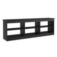 thumbnail image 5 of Madesa TV Stand Entertainment Center TV Bench with 6 Open Shelves Easy Cable Management for 65, 75 Inch Living Room and Bedroom Modern Wooden Television Media Console - Black, 5 of 6