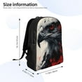 thumbnail image 4 of Fotbe Red Black Ink Style Bald Eagle Travel Laptop Backpack, Business Slim Sturdy Laptops Backpack, Water Resistant College School Computer Bag Gift for Men & Women Fits 15.6 Inch Notebook, 4 of 8