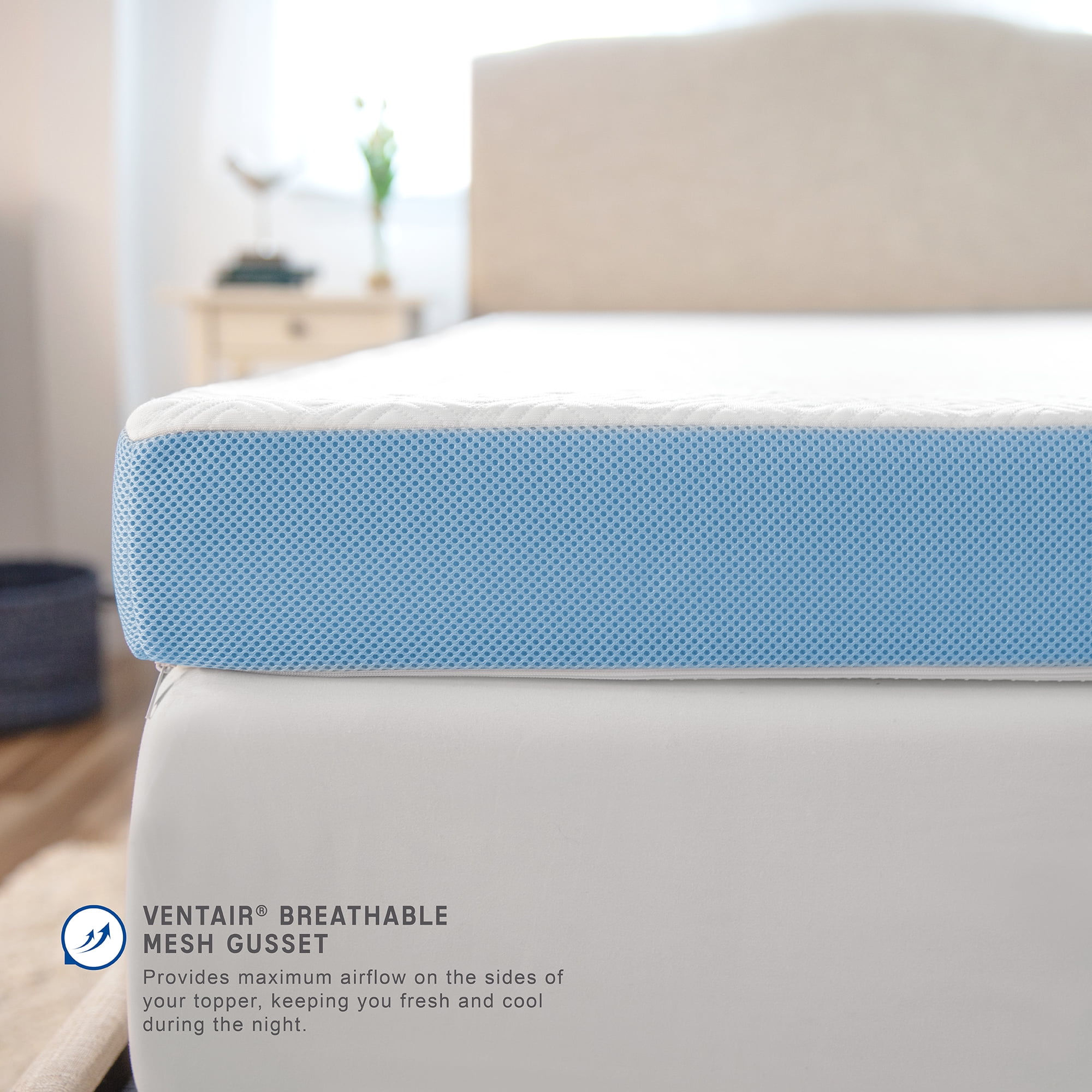 silentnight down touch dupont anti allergen mattress topper