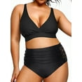 thumbnail image 3 of Rivelino Womens Plus Size Bikini Swimsuits High Waisted Two Piece Bathing Suits, 3 of 9