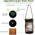 thumbnail image 5 of Solar Lights Outdoor Decorative, Outdoor Solar Hanging Lanterns Waterproof Owl Resin Lamp With Handl, 5 of 5