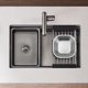 thumbnail image 3 of Colador de acero inoxidable, lavabo de gran capacidad, lavabo para lavar verduras, cuenco para escurrir arroz y frutas, 3 of 6