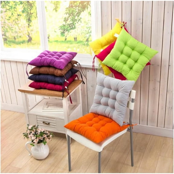 YZEGDCH Indoor Cushion Clearance Chair Cushions with Ties Square Chair Pads Indoor Seat Cushions Outdoor Seat Pads Square Foam Pads for Kitchen Dining Office Living Room Patio