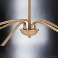 thumbnail image 5 of Luxury New-Traditional Chandelier, 12''H x 41''W, Brushed Gold Finish, Lygos Collection, by Urban Ambiance, 5 of 8