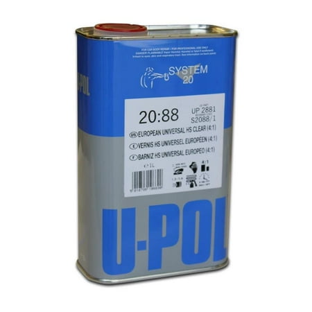U-Pol Products 2881 Clear System 2088 2K 4:1 Ratio Acrylic Universal Coat - 1