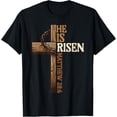 thumbnail image 1 of Easter Cross He is Risen Jesus Christian - Camiseta para hombre y mujer, 1 of 2