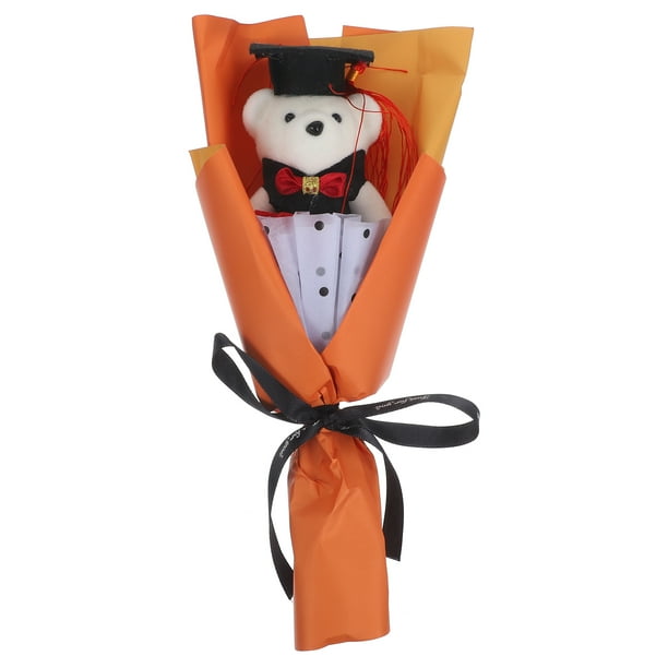 BRIGHTFUFU Plush Bear Bouquet Graduación Bear Bouquet Temporada de graduación Favor de la fiesta de regalo
