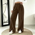 thumbnail image 2 of BLCHUNen Lounge pants for Women Fleece Plush Casual Elastic Waist Homewear Sleep Winter Pajamas with Pockets, 2 of 9