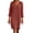 Red, variant on Zanvin Fall Dresses , Summer Cotton and Linen Dresses V-Neck 3/4 Sleeve Loose Solid Color Dress Below the Knee Dress A-Line Dress, Green, M