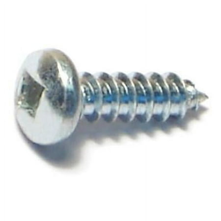 

#6 x 1/2 Zinc Plated Steel Square Drive Pan Head Sheet Metal Screws