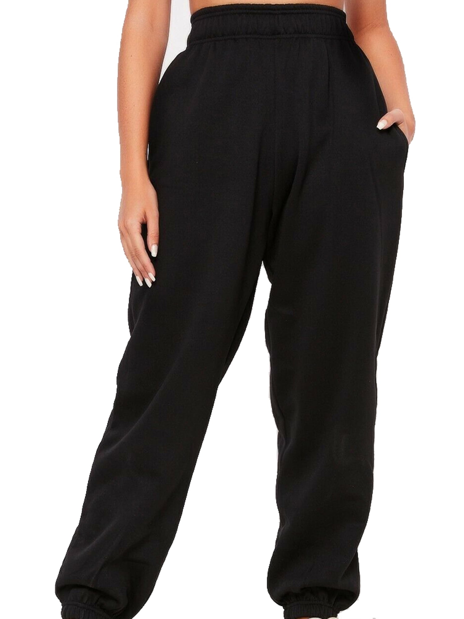 Baggy Solid High Waist Lounge Trousers 