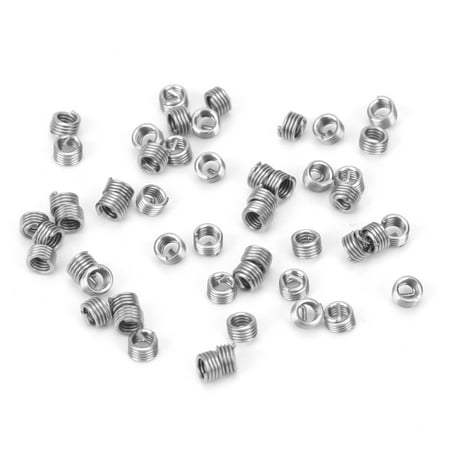 

50Pcs Wire Thread Insert Threaded Repair Protection Sleeve Reducer Nut Fastener M1.6 x 0.351.5D