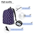 thumbnail image 4 of Naloa Cell Tower Canvas Backpack for Men Women Rucksack Casual Travel Daypack College Tote Satchel Bookbag for Teens-Medium, 4 of 7