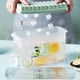 thumbnail image 4 of Dispensador de bebidas frías de 3,5L con rejilla de hielo y grifo - jarra de zumo blanco o verde para limonada, té helado y agua, 4 of 9