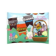 HERSHEY'S, KISSES AND REESE'S, Chocolate Assortment Miniatures Candy, Easter, 21 oz, Bag