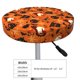 thumbnail image 4 of Balery Retro Halloween Fundas de asiento para taburete de bar redondo de tela de terciopelo ajustables que protegen de arañazos y manchas para sillas de 14 a 17 pulgadas.-13 inch, 4 of 7