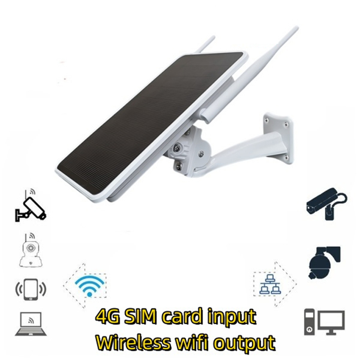6W 4G Solar Router,WiFi Repeater,4G Router Solar Powered One Machine ,IP66 Waterproof