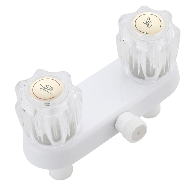 RV Shower Faucet, Shower Faucet Replacement 4 Inch RV Shower Valve Diverter with Dual Knobs Bathroom Shower Accessories