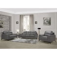 thumbnail image 7 of Lexicon Mischa Leather Match Loveseat in Dark Gray, 7 of 7