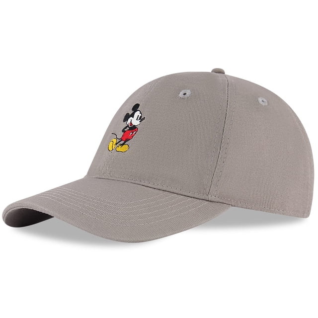 Gorra de béisbol Disney Mickey Mouse gris cálido para hombre