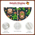 thumbnail image 5 of Kll Cute Hedgehogs Cactus Blue Christmas Tree Skirt ,Party Decorations Farmhouse For Christmas Decorations Holiday Party, 5 of 8