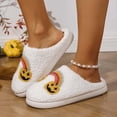 thumbnail image 6 of Cute House Slippers for Women Men Cute Fuzzy Nonslip Bedroom Shoes Pumpkin Ghost Fall Winter Slippers Halloween & Christmas Gift, 6 of 8