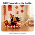 thumbnail image 4 of Abbraccia Farol varilla torcida Año Nuevo, Decoración de mesa DIY, Adorno festivo artesanal para niños, 4 of 6