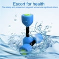 thumbnail image 2 of Hyasfey 1 Pair Water Sports Dumbbells Portable Aquatic Foam Dumbbells Easy to Grasp Men Women Fitness Dumbbells, 2 of 7