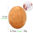 thumbnail image 2 of Squeaky Dog Toys for Small Dogs Golden Tea Egg Plush Dog Chew Toy Interactive Squeaking Pet Toy for Boredom Relief Anxiety Reducer Soft Cotton Stuffed Puppy Toy, 2 of 8