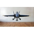 thumbnail image 2 of Wallhogs US Navy "Blue Angel" F-18 Hornet Cutout (Nose View) 9.5"x24", 2 of 2