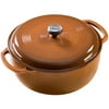 Lodge Enameled Cast Iron 6 Quart Dutch Oven, Brown, EC6D83