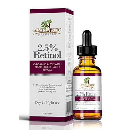 Anti-Aging Face Serum 2.5% Retinol, Reduce Skin Blemishes, Wrinkles, Dark
