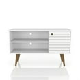 thumbnail image 1 of Manhattan Comfort Liberty Small Mid-Century Modern TV Stand, White, 1 of 10