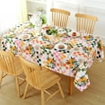 thumbnail image 2 of Lemon Tablecloth 60" x 84" Rectangle, Summer Flower Spill-Proof Stain Resistant Wrinkle Free Decorative Table Cloth for Dining, Party, Picnic, 2 of 6