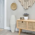 thumbnail image 4 of Bamboo Cylinder Floor Vase  - Handcrafted Tall Decorative Vase - Ideal for Dining Room, Living Room, 27.5 Inch White, 4 of 8