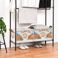 thumbnail image 3 of Yayeee Foldable Storage Basket for Shelves with Handles Set of 2 Waterproof Cloth Bins, Big Pumpkins, 3 of 7